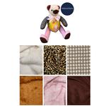 Family Comforts Scrappy Bear Faux Fur & Flannel Kit: Instructions & FQs (6pcs)
