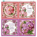 Debbi Moore Peony Feature Fabric Panel 70cm x 75cm