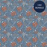 Tiny Florals Cool Collection Delightful Dusk Blue Fabric Bundle (1.5m)