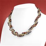 Miyuki 11/0 Bundle, Silver Lined Crystal, Gunmetal & Opaque Red