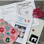 Allison Maryon's Pink Birds Tooth Fairy Pillow Kit - Pink Trim