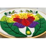 Helen McCook 'Fuzzybee & Peony' Surface Stitch & Applique Kit