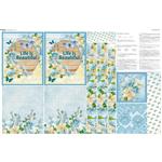Debbi Moore Designs Magnolia Dreams Tote Bag Fabric Panel (140 x 94cm)