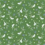 Riley Blake Melody Collection Floral Birds Clover Fabric 0.5m