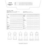 Liberty Lady's Alexa Frill Dress Pattern. Sizes 6-22