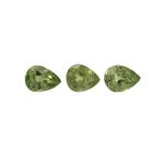 0.5cts Green Dragon Demantoid Garnet 4x3mm Pear Pack of 3 (N)