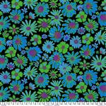 Kaffe Fassett Collective Bloomers Black Fabric 0.5m 