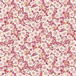 Liberty Tree of Life Collection Dina Blossom Blush & Cerise Fabric 0.5m