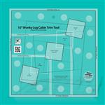 Creative Grids® Non-Slip 10'' Wonky Log Cabin Trim Tool By Jean Ann Wright 