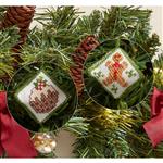 Cross Stitch Guild Christmas Trimmings Duo Pudding & Gingerbread Man