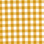 17mm Gingham Cotton Ochre Fabric Bundle (2.5m) - Save £2.46