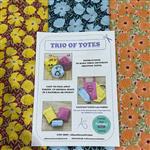 Allison Maryon's Floral Pink, Navy & Wine Trio of Totes Kit: Instructions & Fabric (1.5m)
