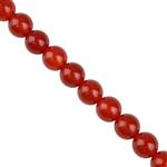 150cts Red Onyx Plain Rounds Approx 8mm - 37cm Strand
