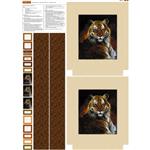 Pollyanna Pickering Tiger Born Free Tote Bag Fabric Panel (70 x 99cm)