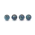 50cts Blue Chrysocolla Smooth Rounds Approx 11to 12mm (Set of 4)