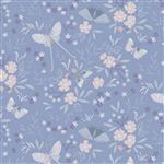 Lewis & Irene Cassandra Connolly Evenfall Collection Evenfall Dark Periwinkle Fabric 0.5m