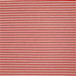 Cotton Rich Linen Look Lines Red Fabric 0.5m