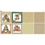 The Crafty Witches Cosy Christmas Feature Panel Warming Wishes Fabric Panel (140 x 75cm)