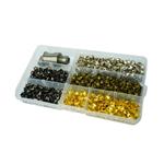Green Machine Pyramid Stud Set 6mm & Die with Secure Organiser
