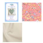 Living in Loveliness Lewis & Irene Reverse Applique Heart Cushion Kit: Pattern & Fabric (1m)