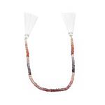 22cts Multi-Colour Spinel Graduated Faceted Roundelles Approx 2.5x1 to 4x1.5mm, 18cm Strand