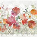 Jason Yenter Ethereal Collection Flower Garden Berry Sunset Fabric 0.5m