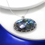 925 Sterling Silver, Faceted Labradorite Gallery Wire Project With Downloadable Instructions By Ellie Gallagher