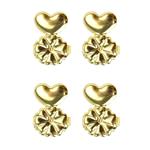 Gold Plated 925 Sterling Silver Earring Lifters, 2 pairs