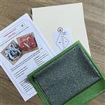 Allison Maryon's Holly/Snowflake Christmas Storage Box Kit: Instructions, Board & Fabric
