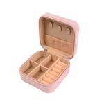 Pink Travel Jewellery Box, 10x10x5cm
