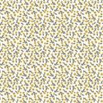 Marcia Cornell Gingham Foundry 2021 Mini Flowers Cream Fabric 0.5m
