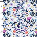 Watercolour Multi Floral Fabric 0.5m