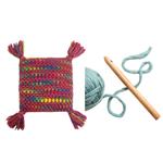 Wool Couture Multi Ellie Cushion Crochet Kit With Free Crochet Hook Worth £5