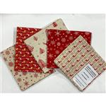 Christmas Deer FQ Pack of 5