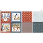 The Crafty Witches Festive Tales Feature Panel Gnome for Christmas Fabric Panel (140 x 75cm)