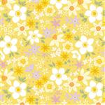 Lewis & Irene Cassandra Connolly Joys Of Spring Collection Springtide Sunshine Yellow Fabric 0.5m