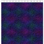 Jason Yenter Vivid Collection Floral Petals Dark Multi Fabric 0.5m