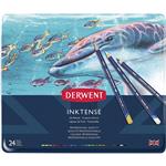 Derwent Inktense Permanent Watercolour Pencils Tin of 24