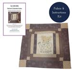 Sew with Beth Keep Calm & Buy Flowers Embroidered Cushion Cover Kit in Grey: Fabric & Instructions