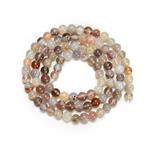 35cts Botswana Agate Plain Rounds, Approx 4mm,38cm Strand