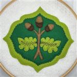 Helen McCook 'Strong Oak' Surface Stitch & Applique Embroidery Kit