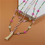 Acrylic Beads: 1x 6mm, 65pc Gold Beads + 7x 10mm, 24pcs Multi Colour Beads - 8 Compartments