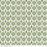 Riley Blake Magical Winterland Patchwork Green Fabric 0.5m