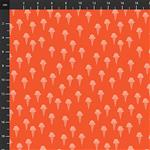 Squeeze Ice Cream Cones on Red Fabric 0.5m