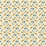 Laundry Basket Quilts Beach House Clematis Shell Fabric 0.5m