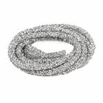 6mm Silver Resin Diamond tube (2m/pack)