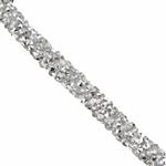 6mm Silver Resin Diamond tube (2m/pack)