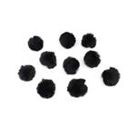 Black Faux Fur Trim, Approx 15mmx1m length (1pc)