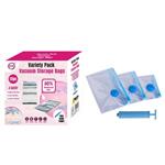 Variety 3 Sizes Vacuum Storage Bag Set of 12 