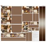 Stuart Hillard Messenger Bag Sashiko Tan Fabric Panel (140 x 111cm)